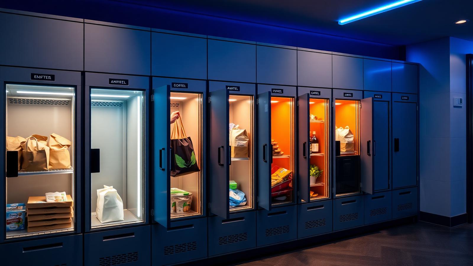 Foodie Locker smart food lockers for Grocery & meal kits