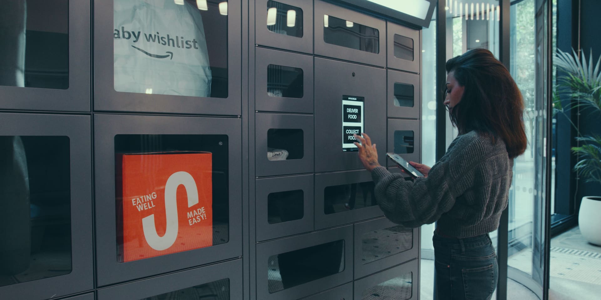Foodie Locker touchscreen